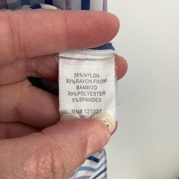 Men’s Johnnie-O‎ Prep-Formance Long Sleeved Button Front Plaid Shirt  - medium - Picture 5 of 7